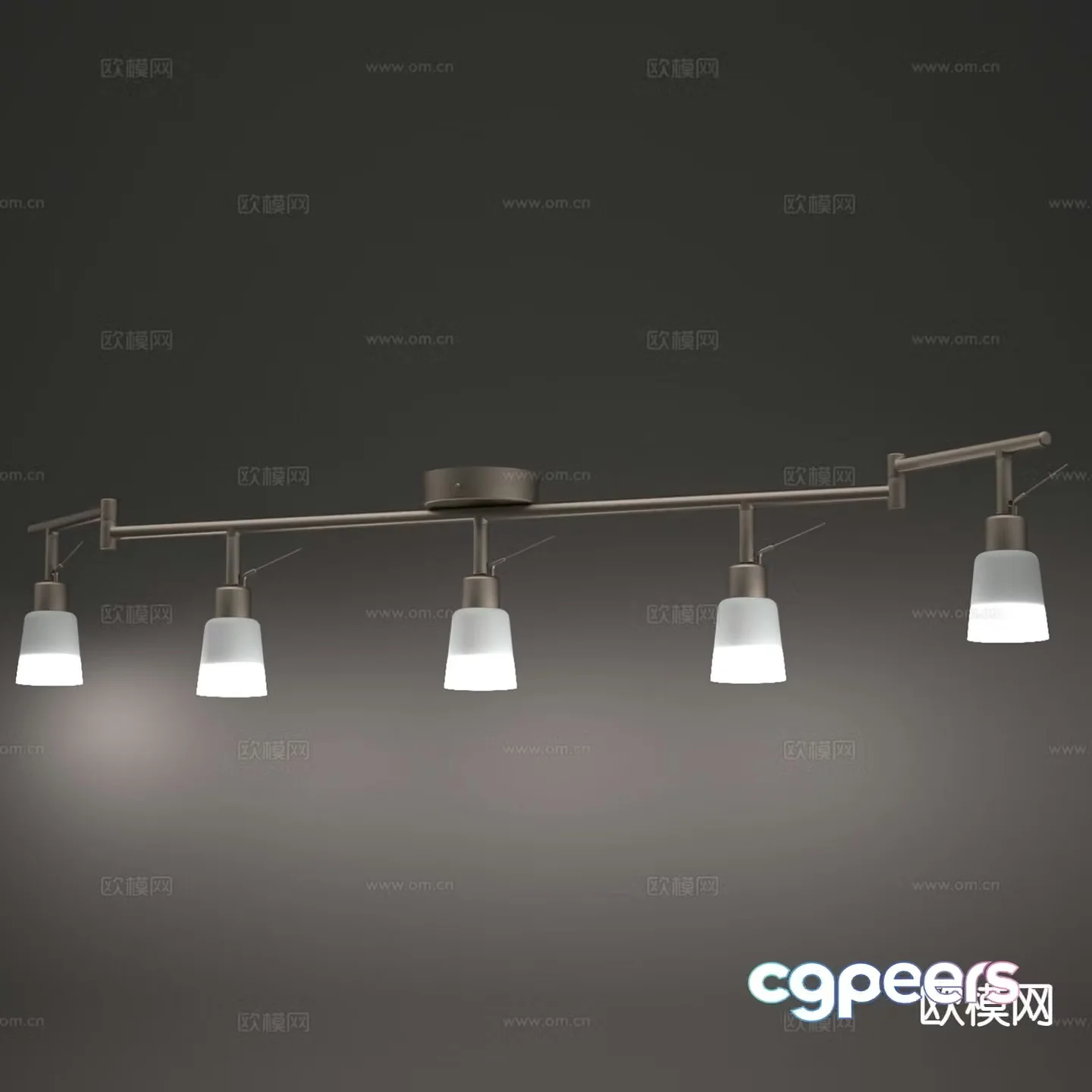 Creative chandelier restaurant chandelier 3d model