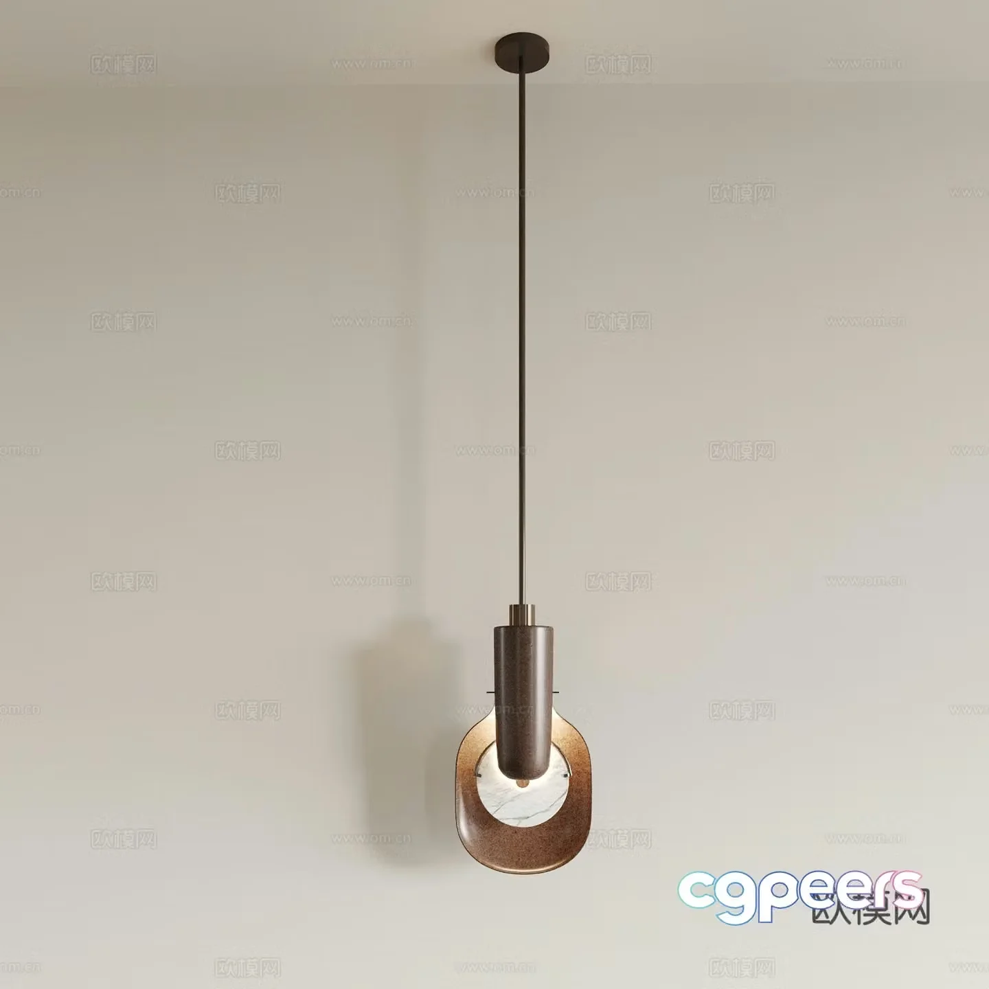 Modern chandelier bedside lamp night light 3d model