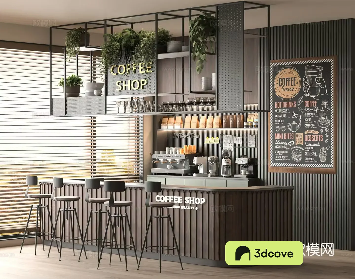 Modern cafe