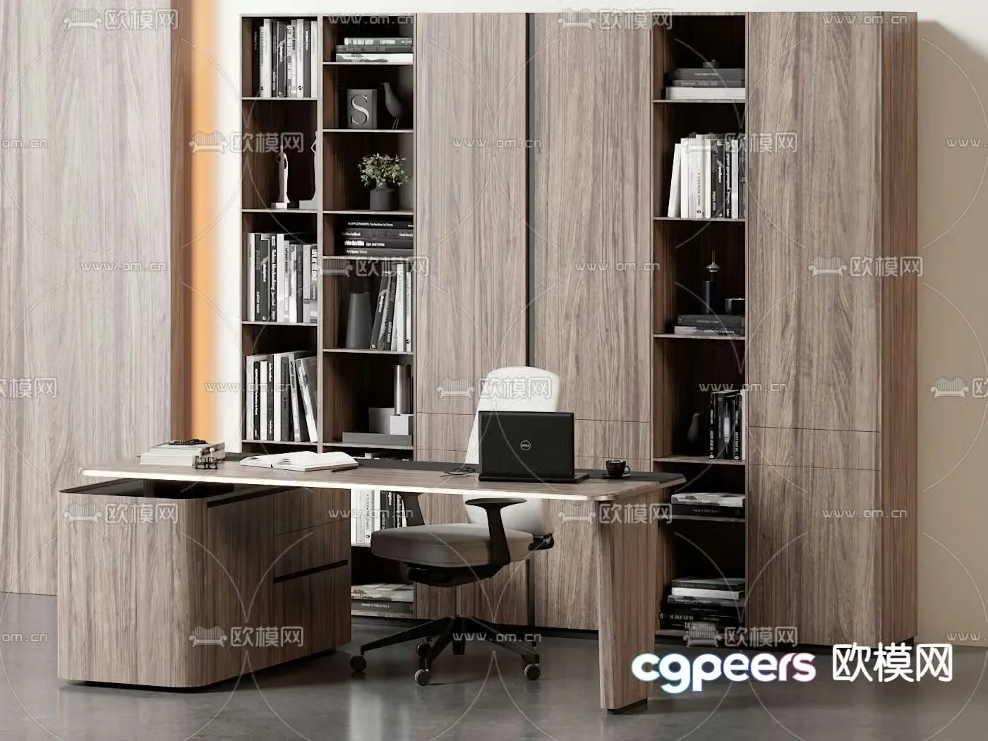 Desk desk boss desk 3d model