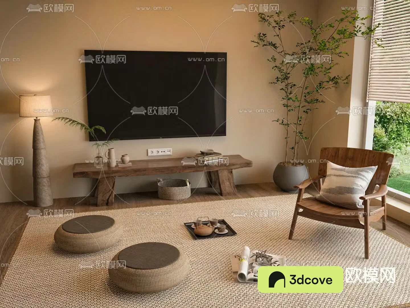Wasabi TV Cabinet 3D Model