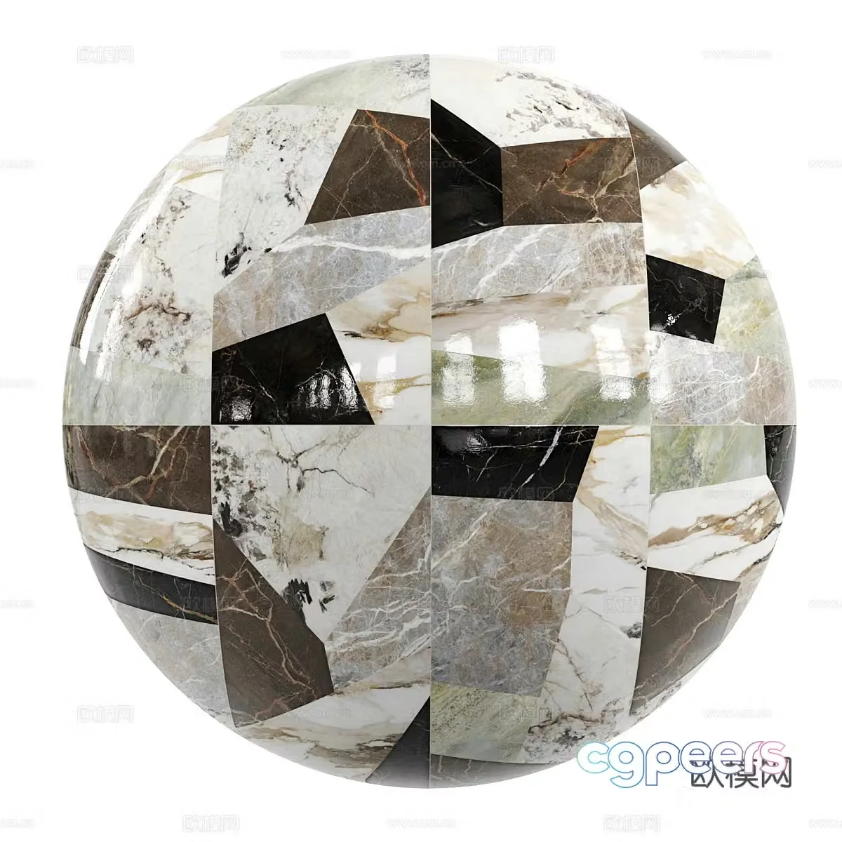 3d model of floor tiles