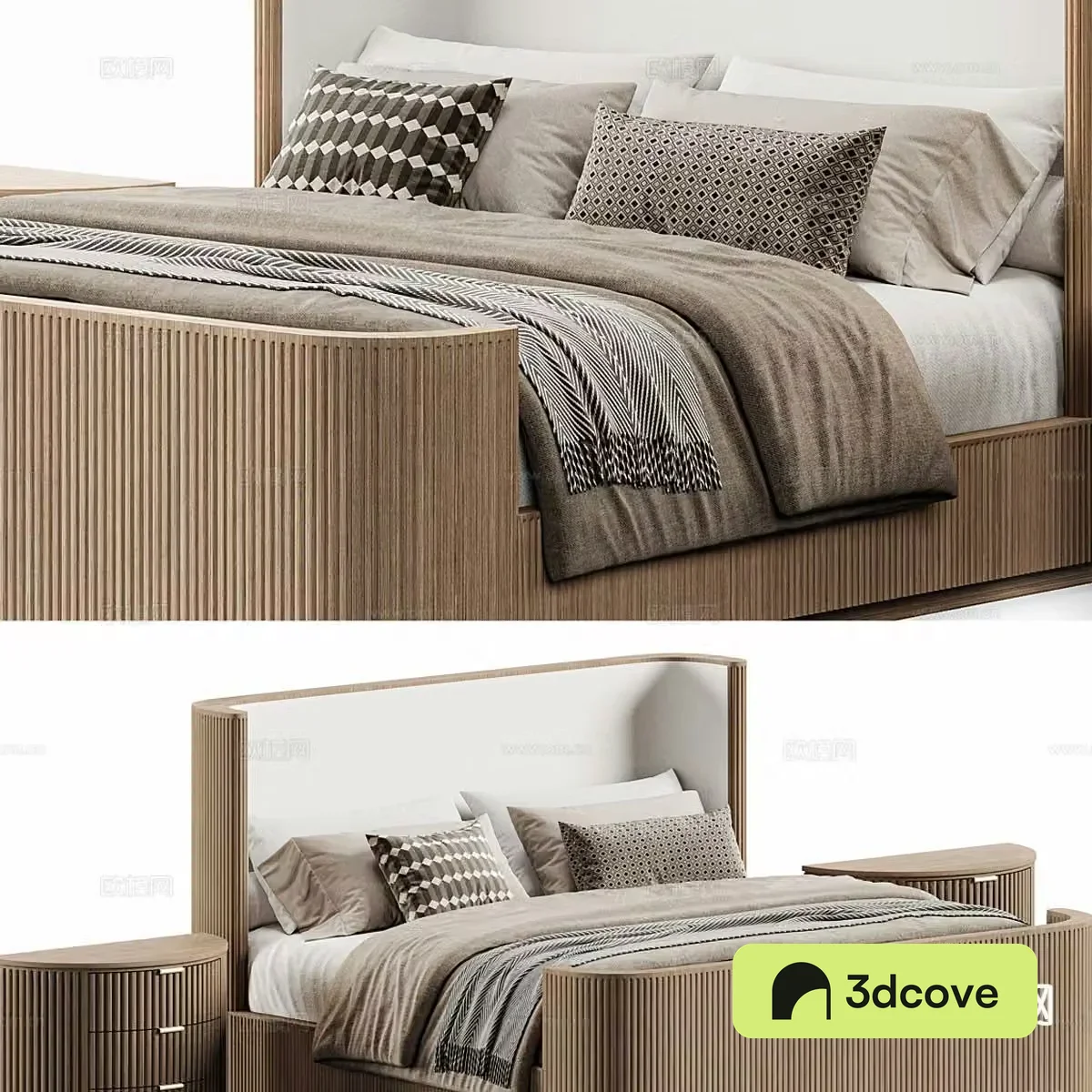 Modern double bed