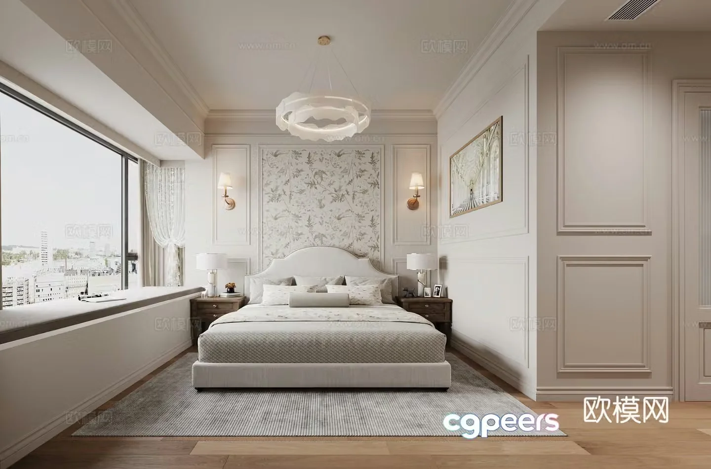 French bedroom 3d model