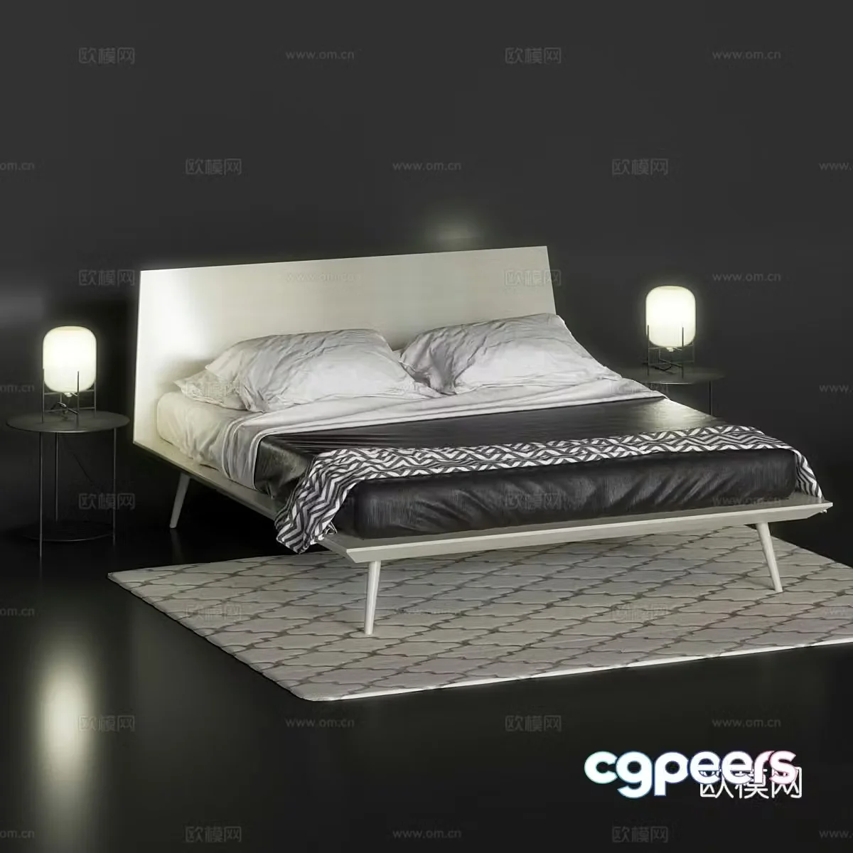 Novamobili Dodo bed 3d model