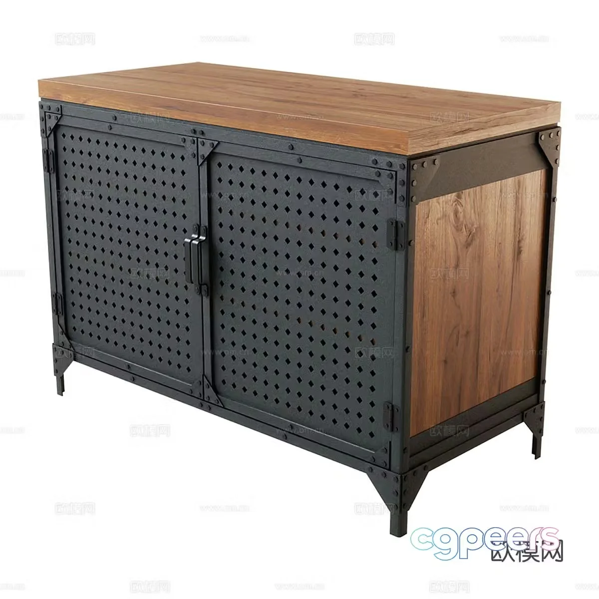 Modern entryway cabinet 3d model