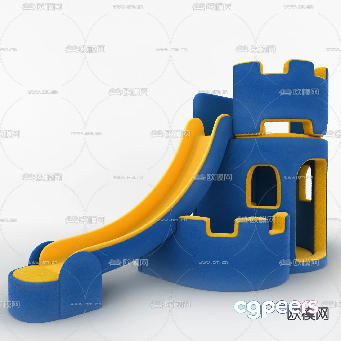 Children’s toy castle naughty castle 3d model