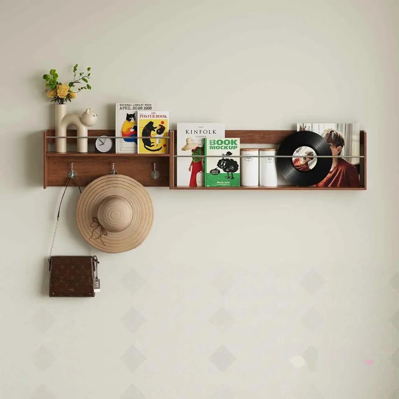 Wooden Shelf With Books 3D Model – 4169 – CORONA Render