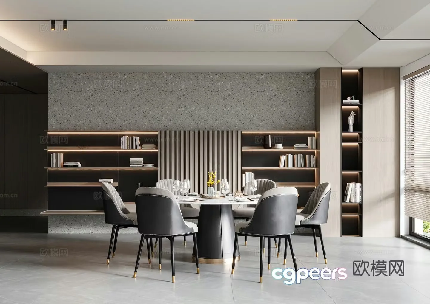 Modern Italian restaurant 3d model