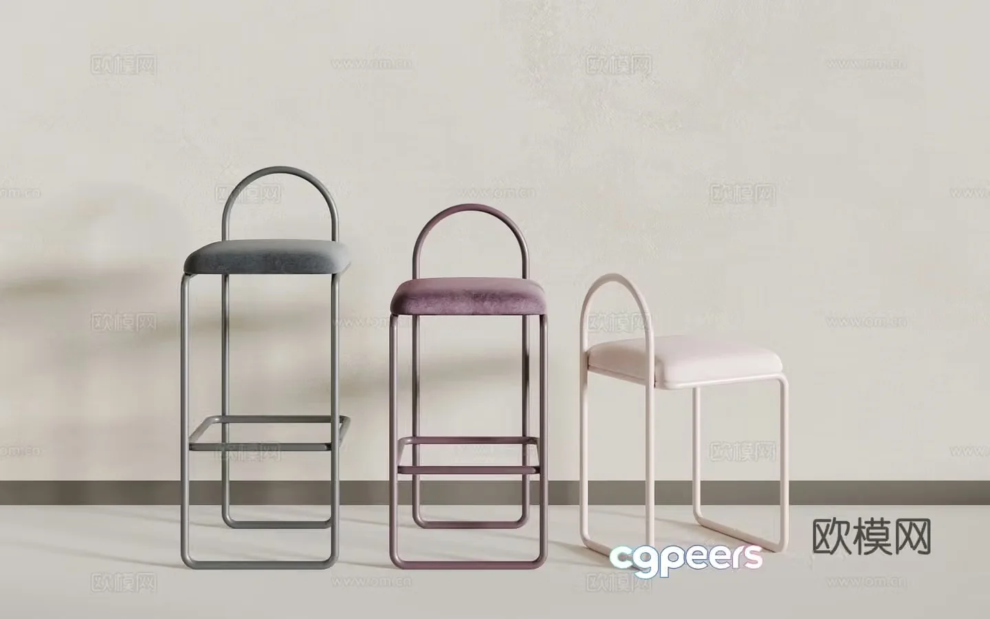 Modern single chair 3d model