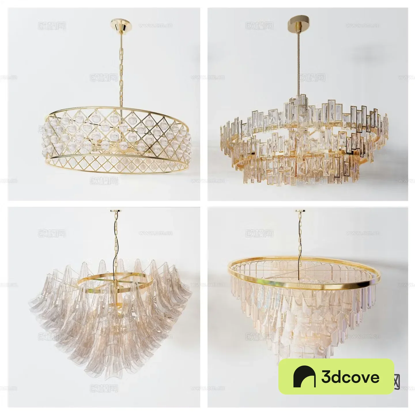 Light luxury chandelier crystal chandelier