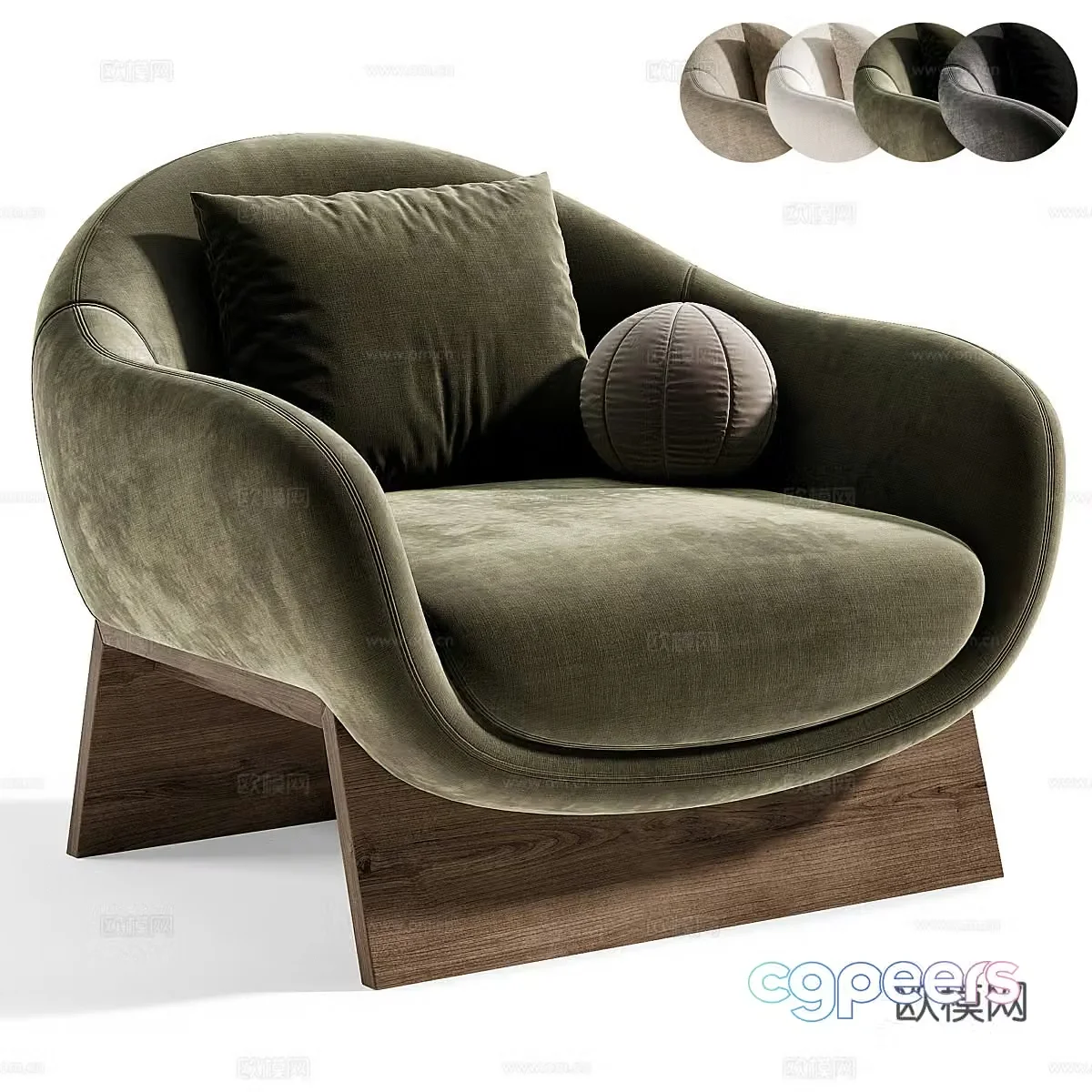 New Chinese style casual sofa 3D model