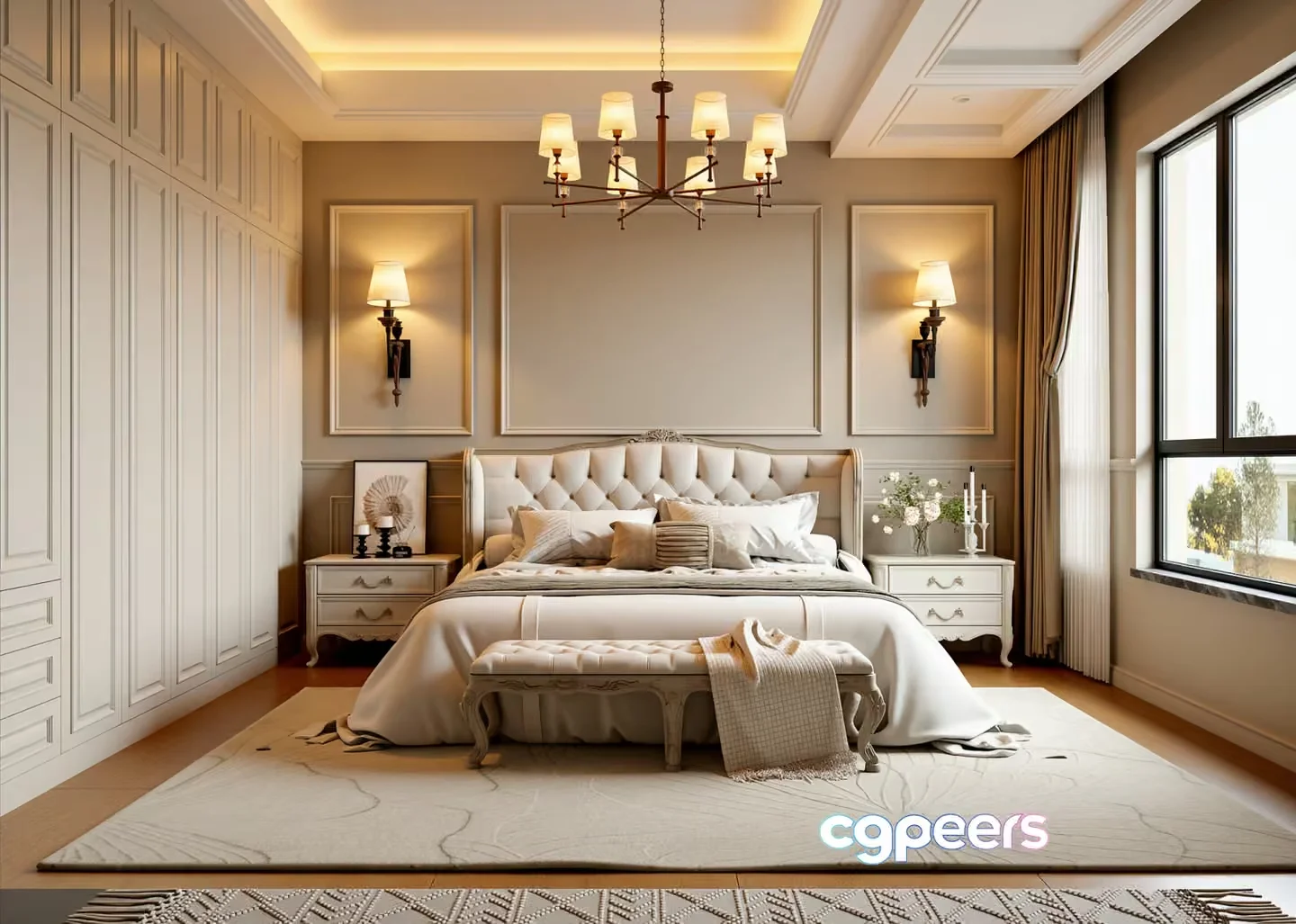 Cozy Bedroom 3D Model – 16199 – VRAY Render