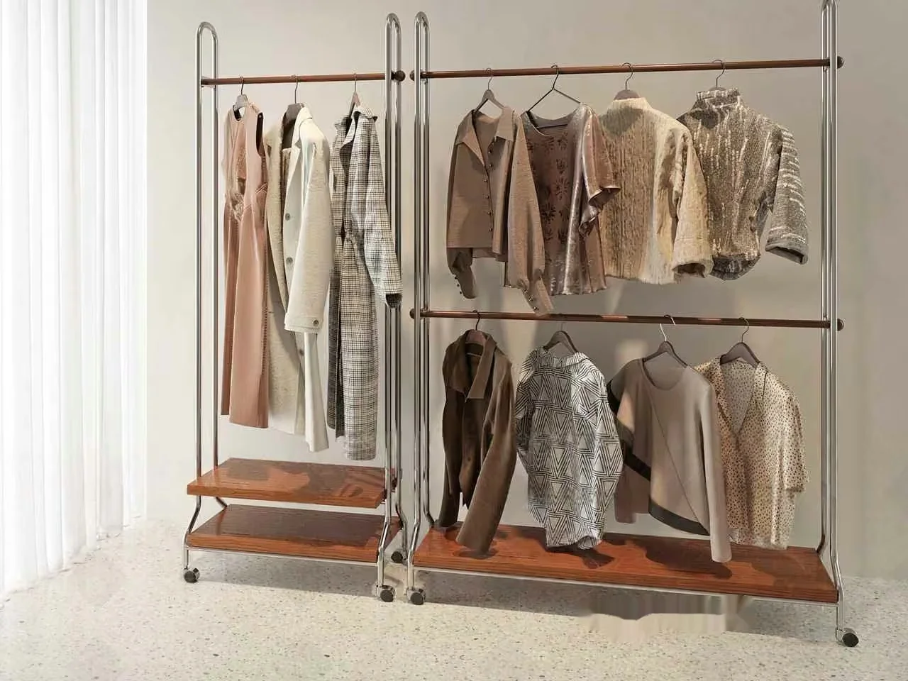 A Clothes Rack 3D Model – 13463 – CORONA Render