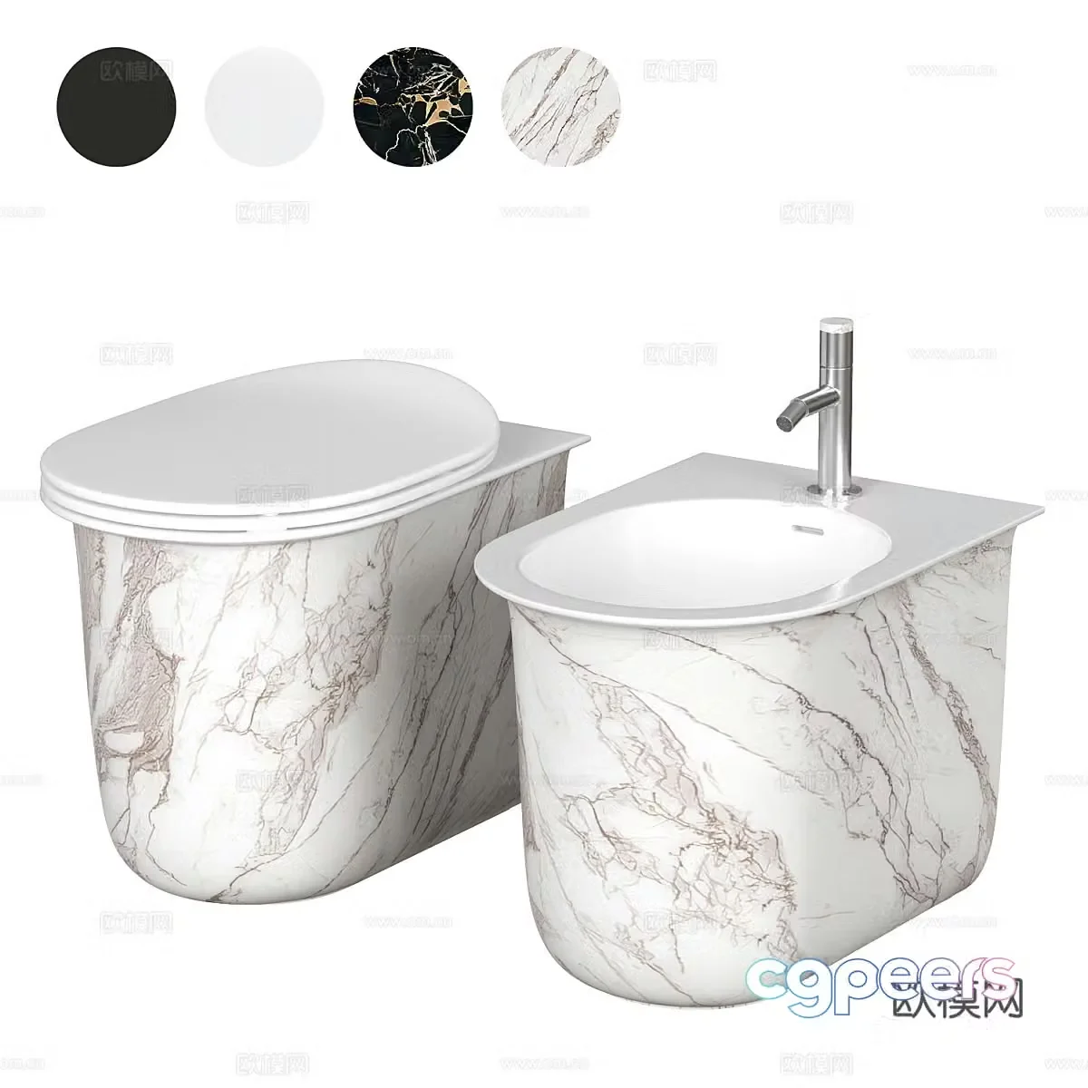 toilet bidet 3d model