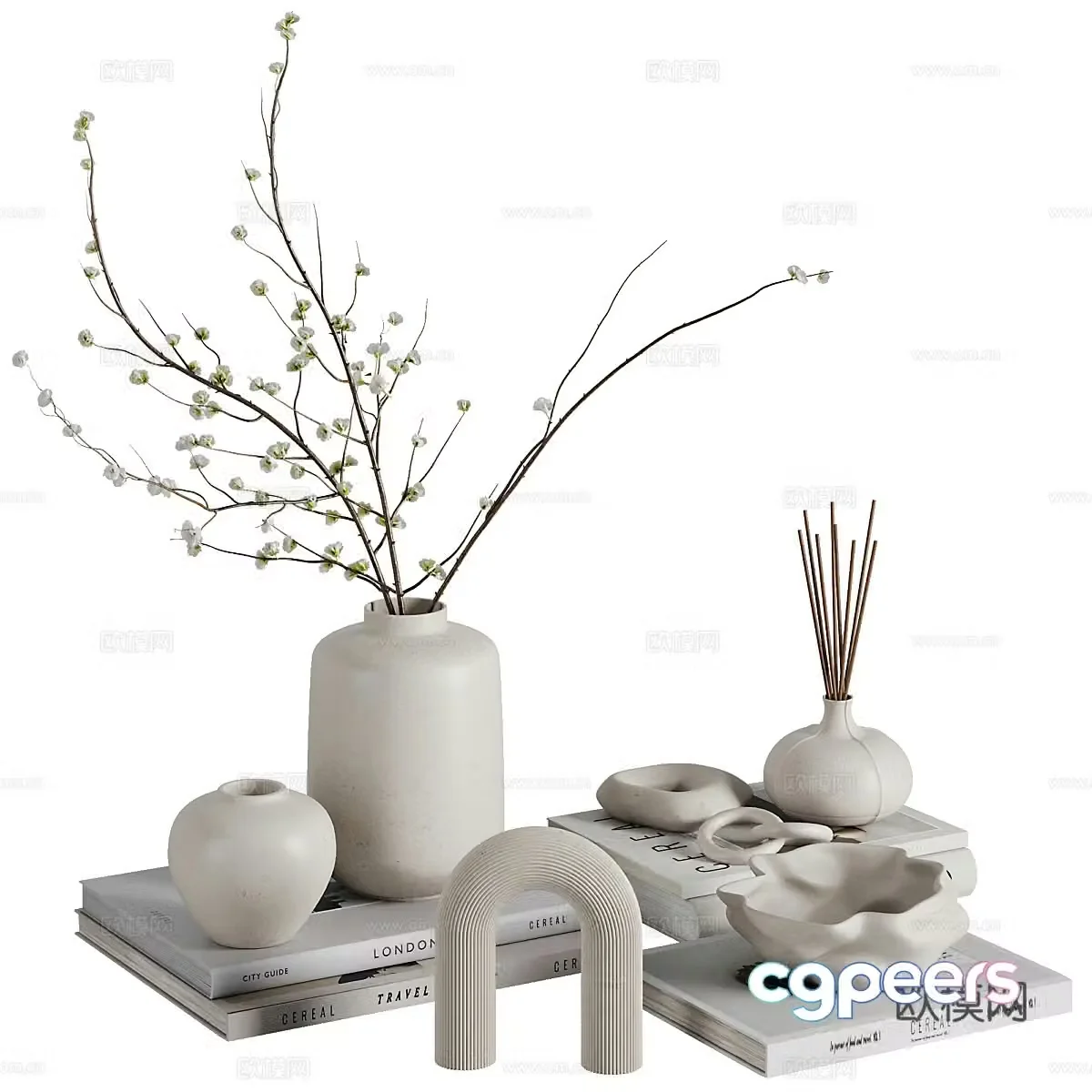 New Chinese style jewelry ornaments 3D model