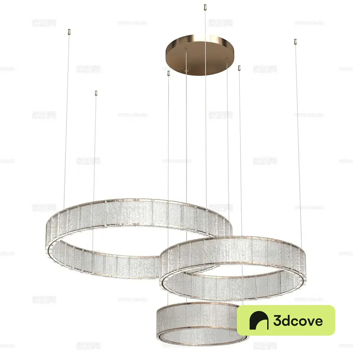 Light luxury chandelier ring chandelier