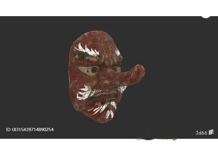 A 3D Model Of A Grotesque Face 3D Model – 1252 – VRAY Render