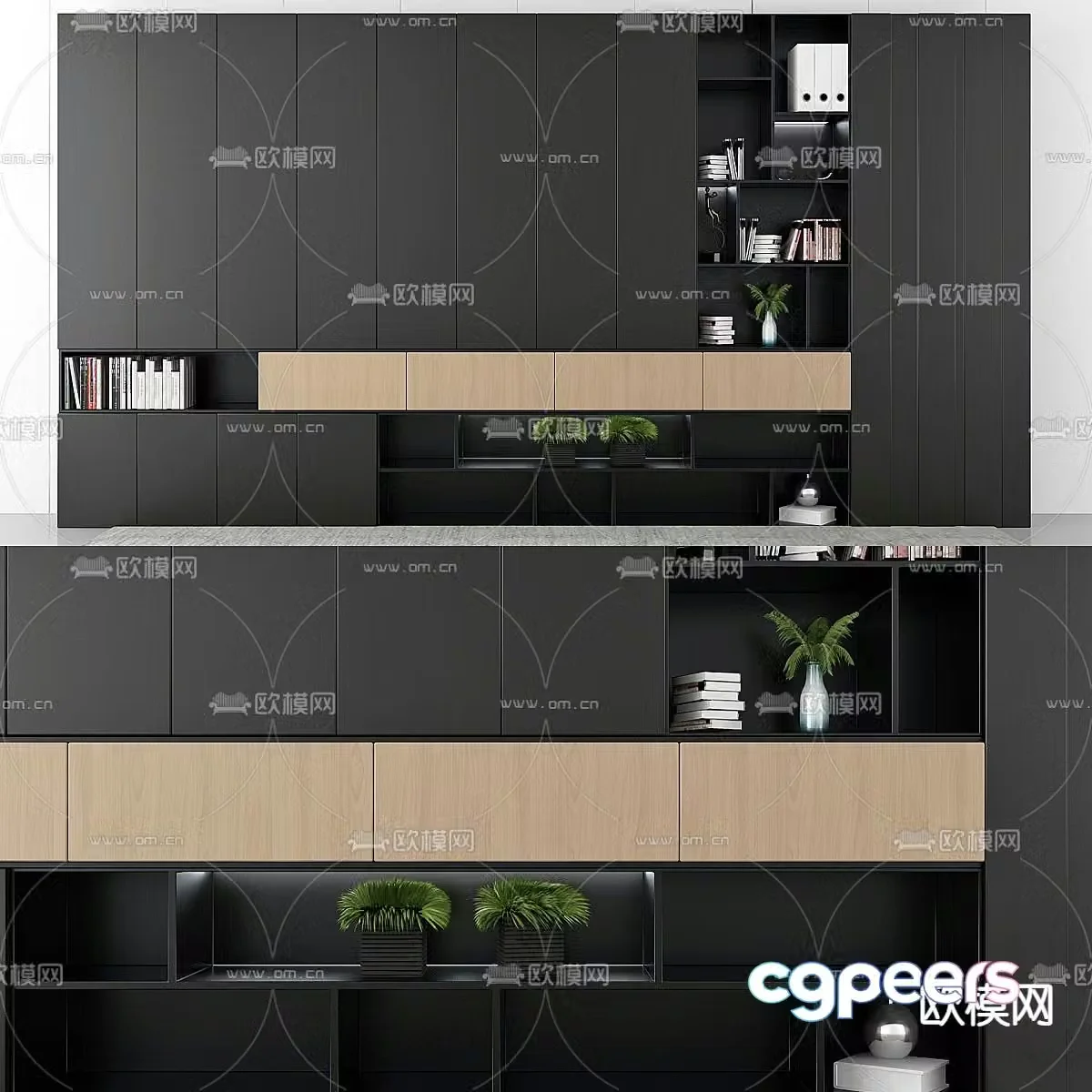 Poliform decorative cabinet 3d model