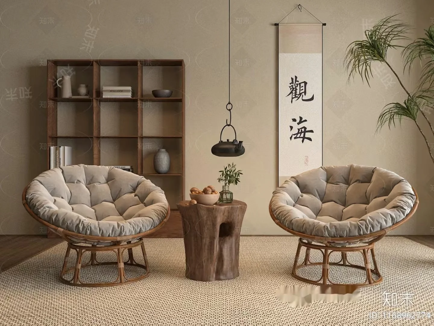 Cozy Living Room 3D Model – 5167 – VRAY Render