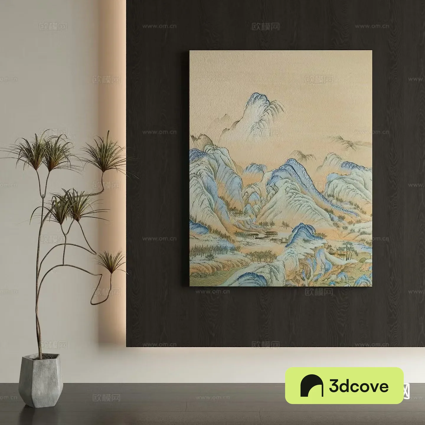 New Chinese style decorative painting Thousand Miles of Rivers and Mountains