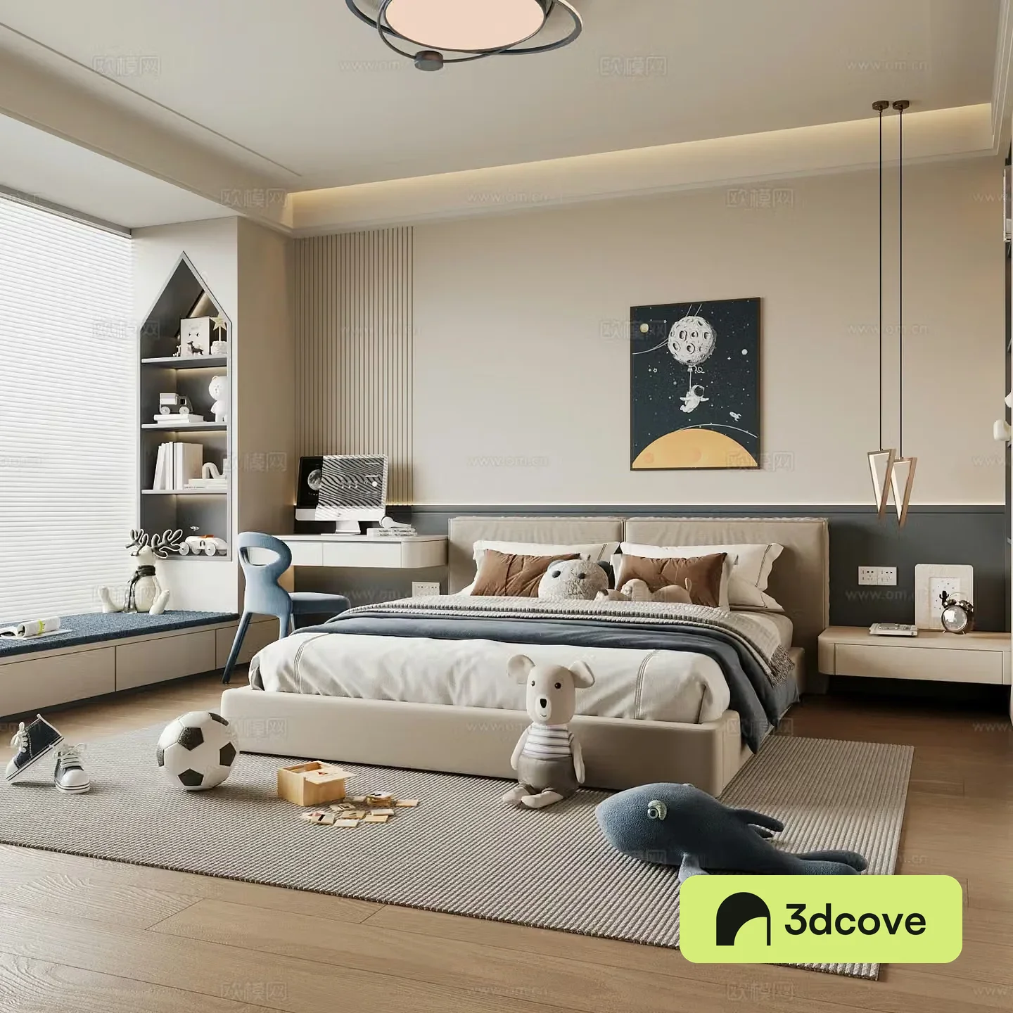 Modern children’s room boy’s room