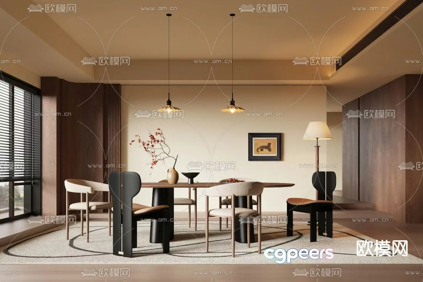 3D model of medieval restaurant