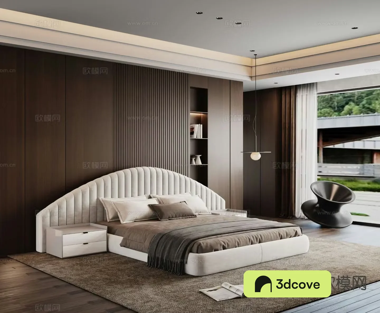 Modern double bed
