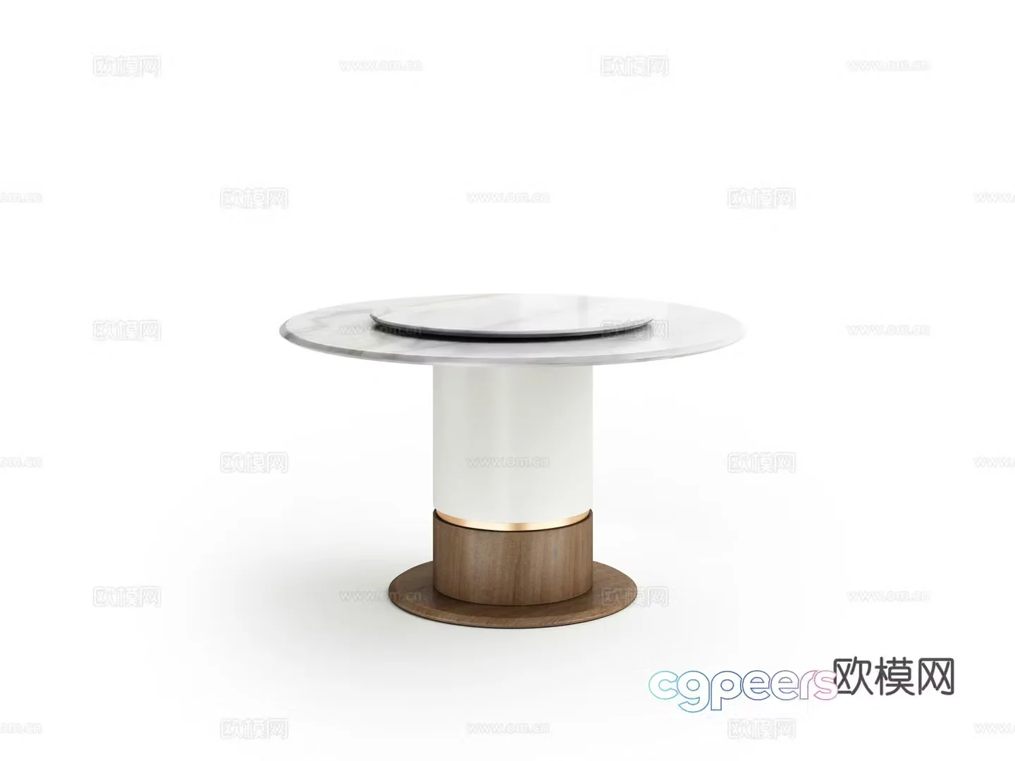 Modern dining table 3d model