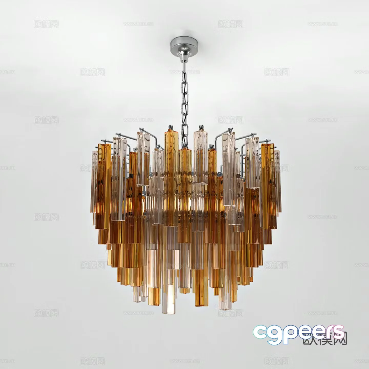 Franco de Boni Trilobo chandelier 3d model
