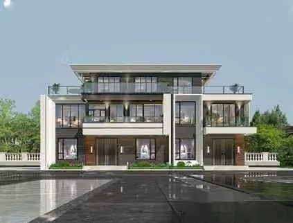 Modern Townhouse 3D Model – 2521 – VRAY Render