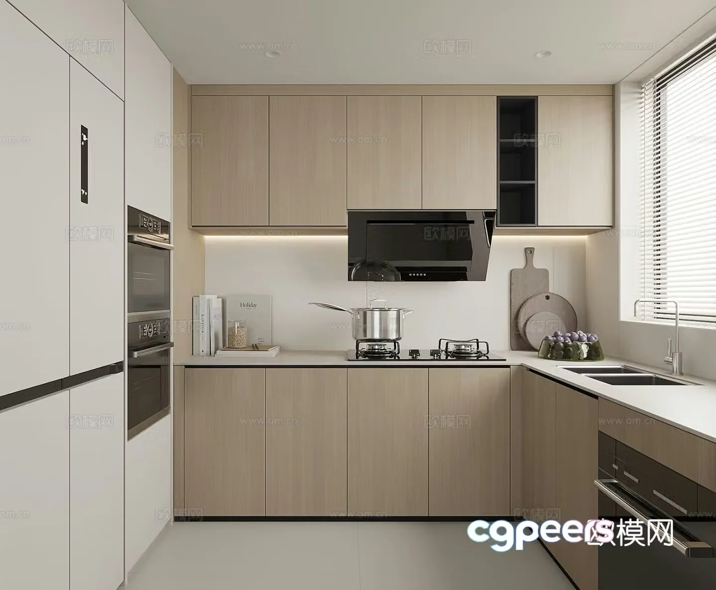 Modern kitchen 3d model