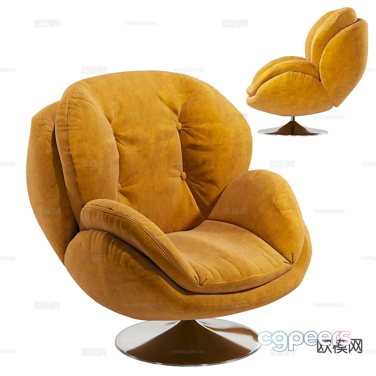 Modern chair sofa chair leisure chair 3d model