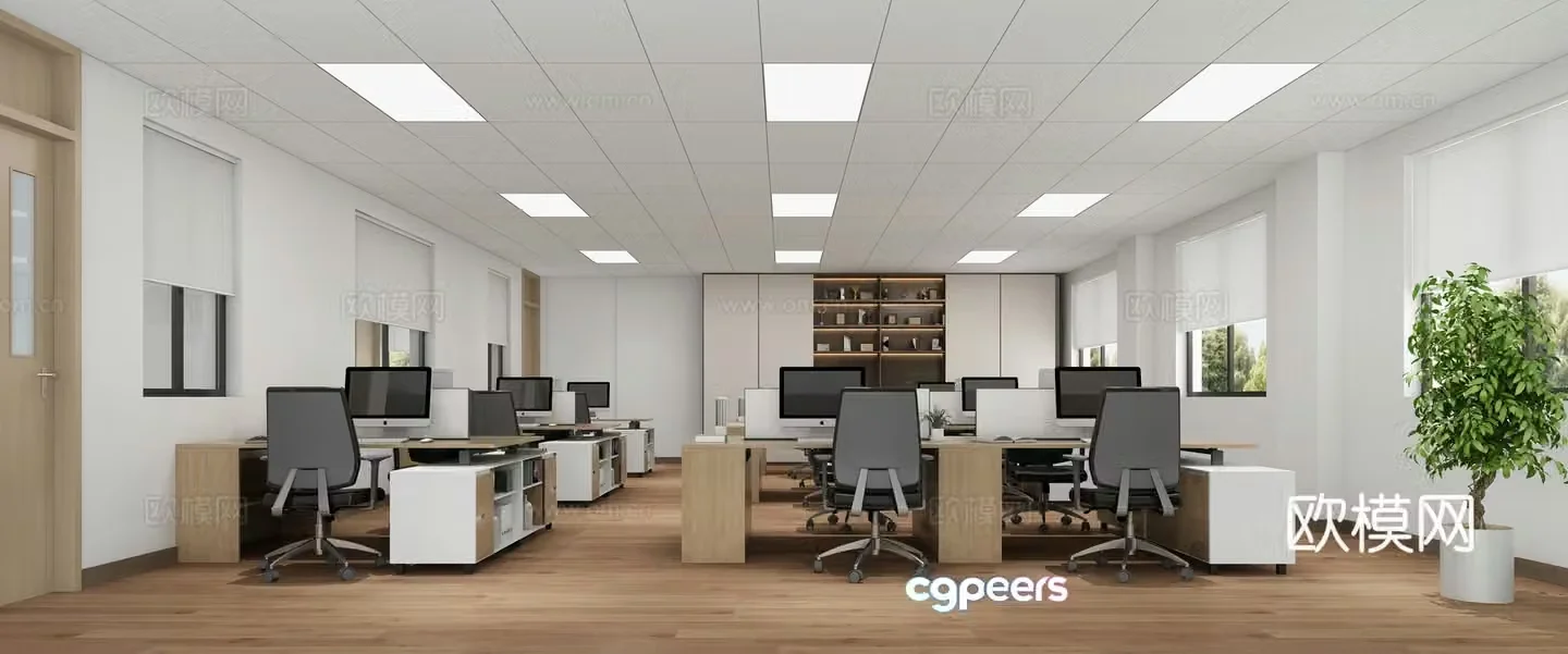 Modern office 3d model