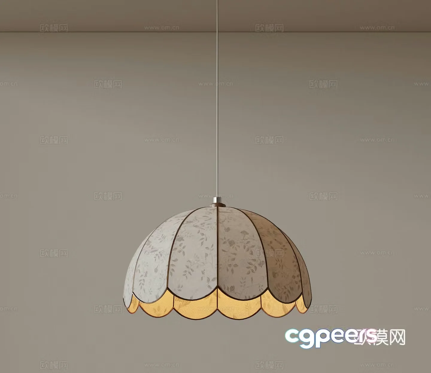 Modern medieval style chandeliers minimalist chandeliers Nordic simple chandeliers bedroom bedside chandeliers single head 3D model