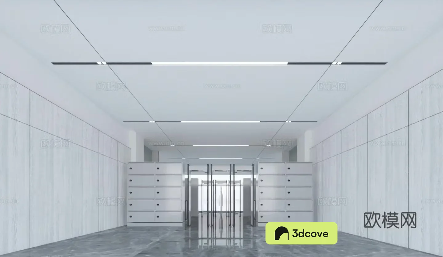 Modern office business lobby