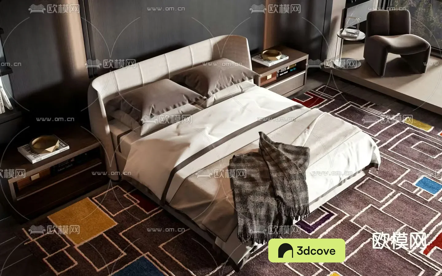 Commercial bed double bed