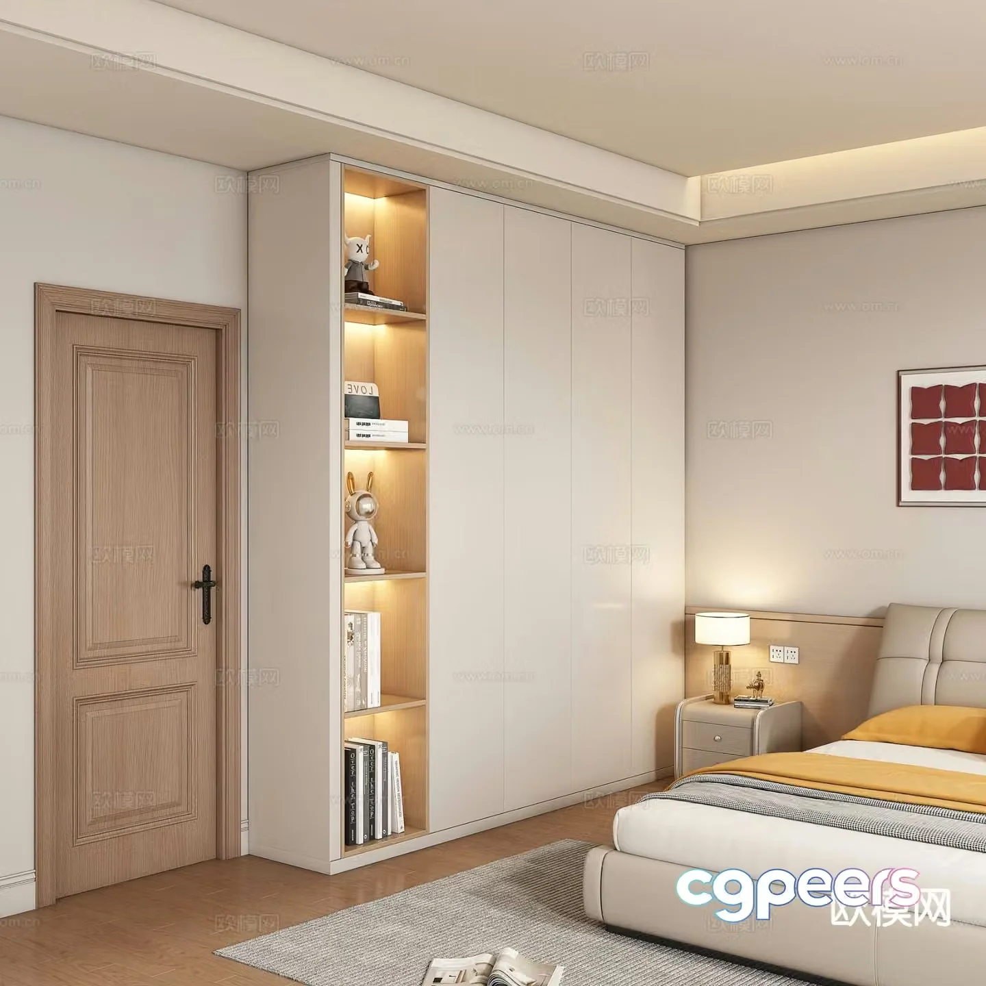 Modern wardrobe 3d model