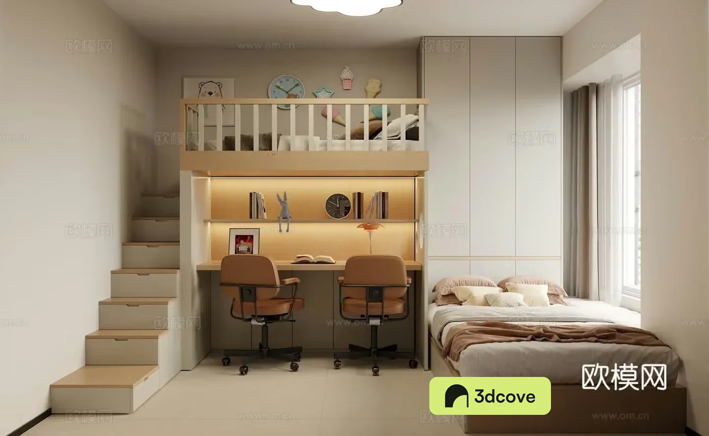 High and Low Bed Children’s Room Bedroom