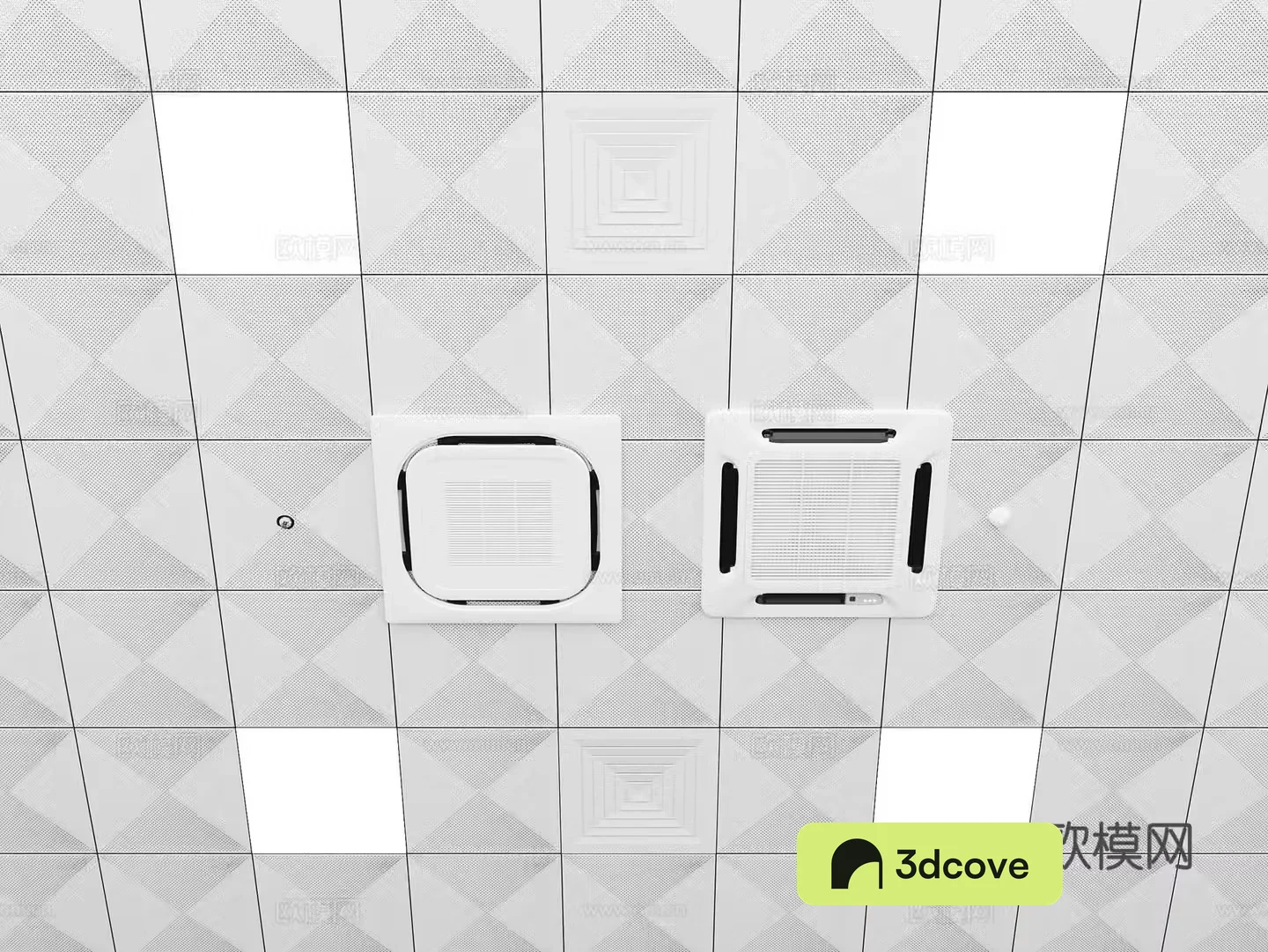 Perforated aluminum plate ceiling