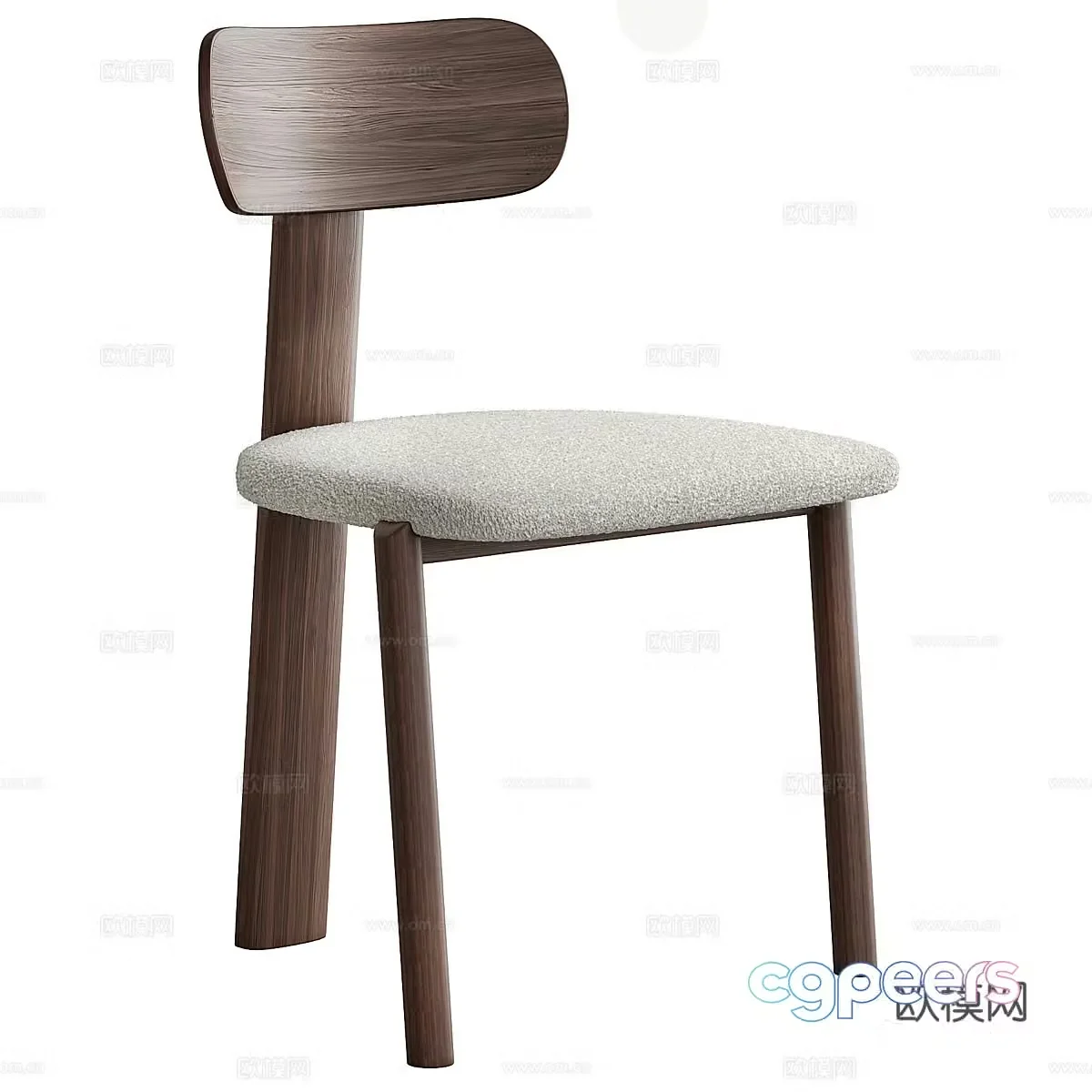 New Chinese style Marais chair 3D model
