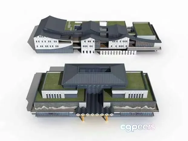 A 3D Rendering Of A Building 3D Model – 4239 – VRAY Render