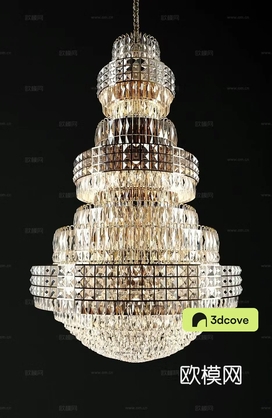 Light luxury crystal chandelier