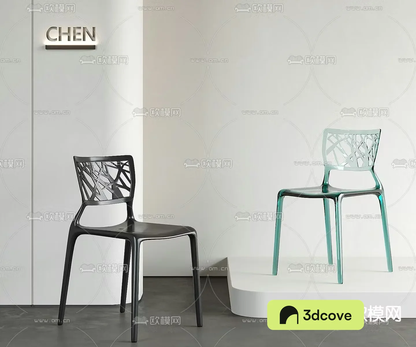 Acrylic chair transparent single chair dining chair
