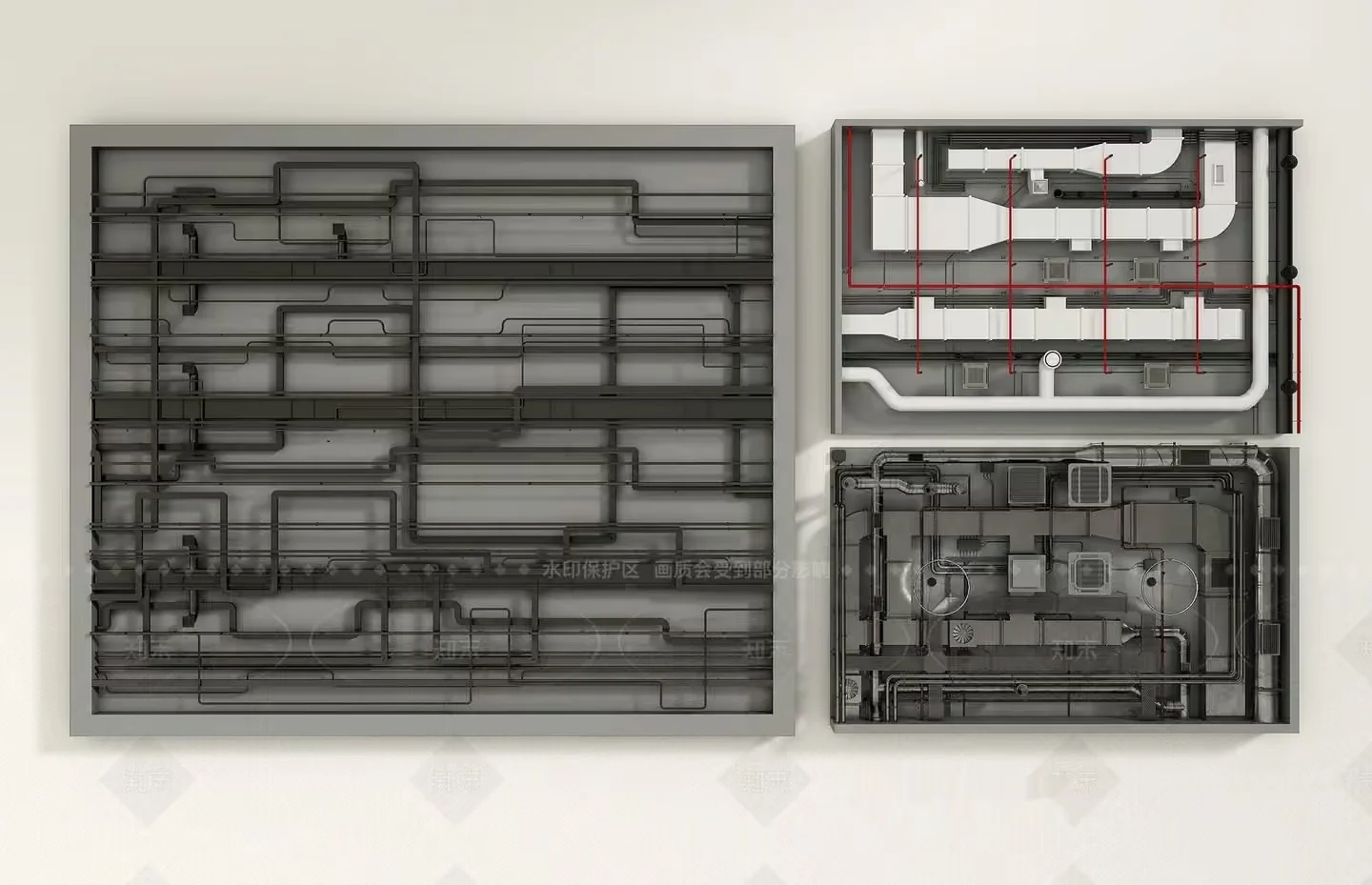 Industrial Piping System 3D Model – 12782 – VRAY Render