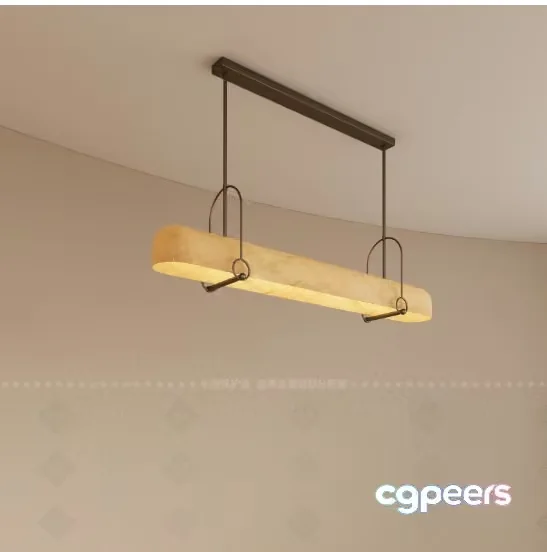 Gold Light Fixture 3D Model – 15143 – VRAY Render
