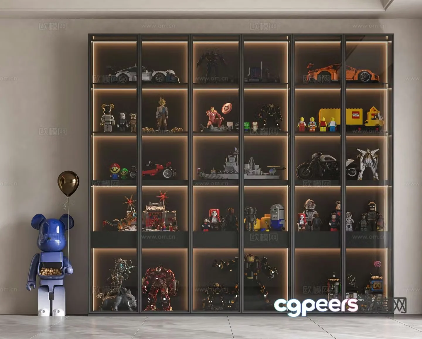 Modern display cabinet hand cabinet 3d model
