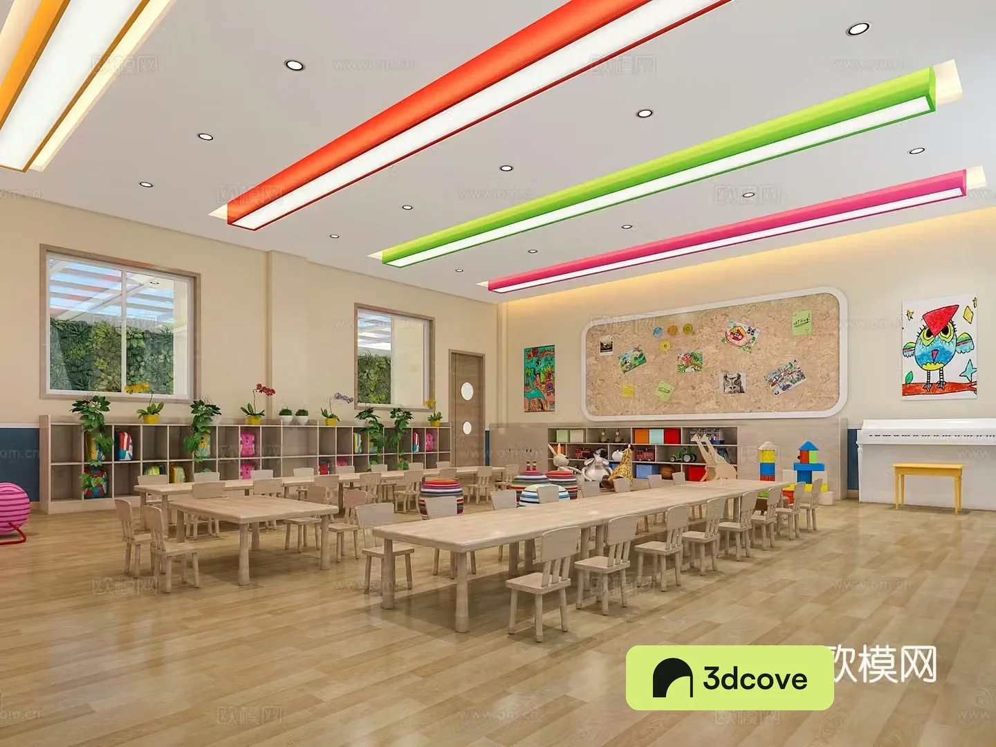 Nordic kindergarten classroom