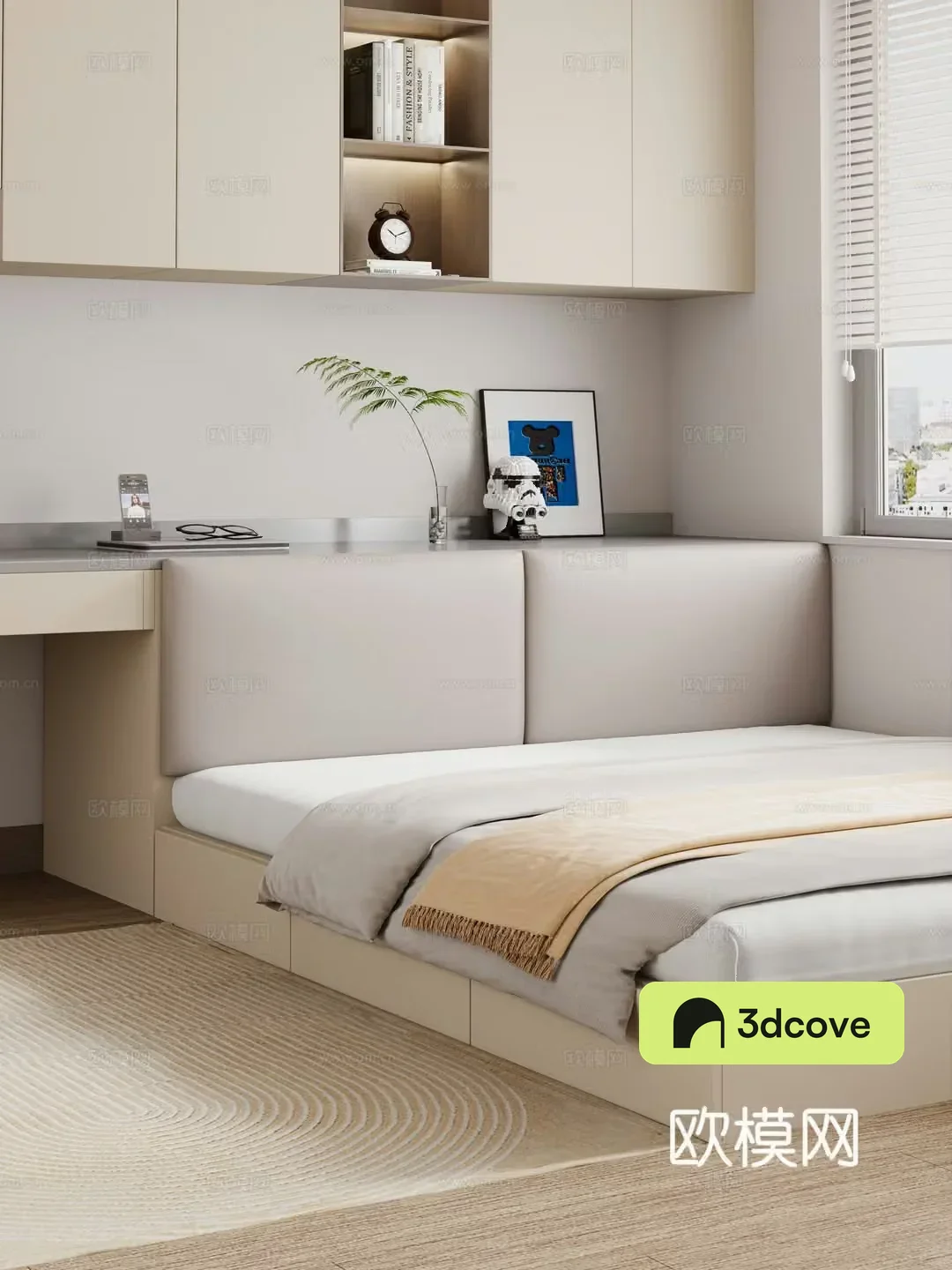 Modern tatami double bed