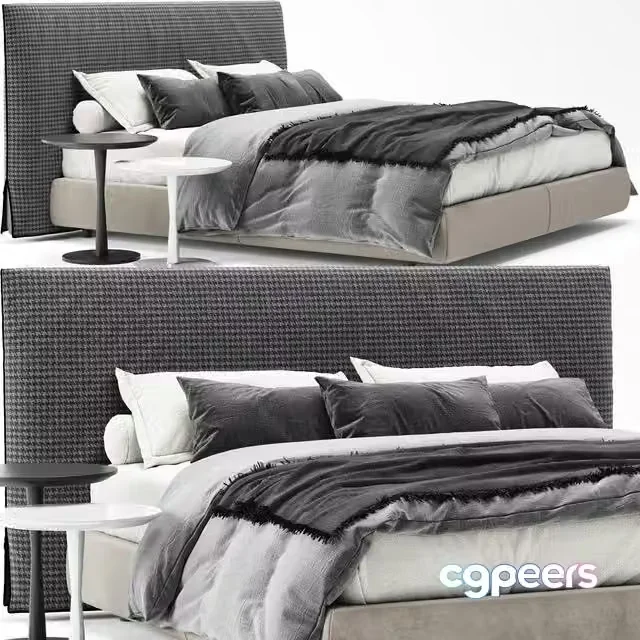 3ds Max Free – Poliform bruce bed